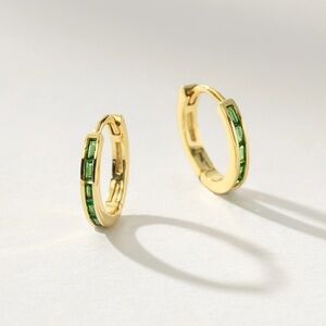 Uncommon James Green With Envy Huggie Earrings